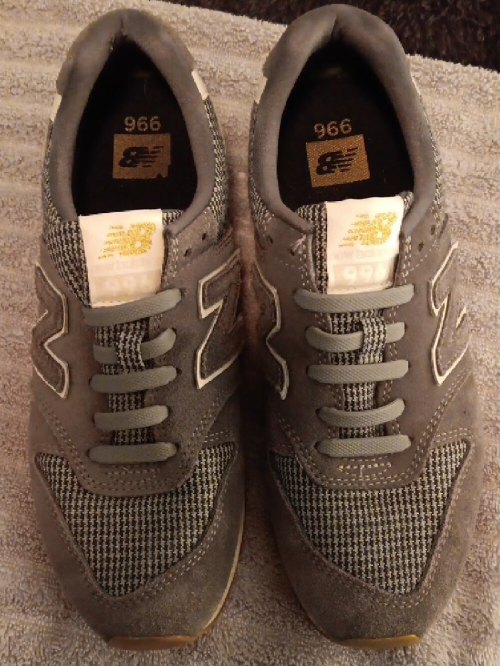 New Balance Men's Gray 966 Casual Sneakers - Picture 2 of 6